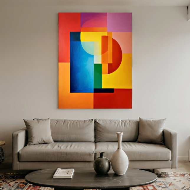 Poster Geometria Vibrante (Criador carregado)