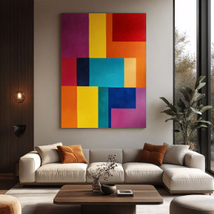 Poster Geometria Vibrante