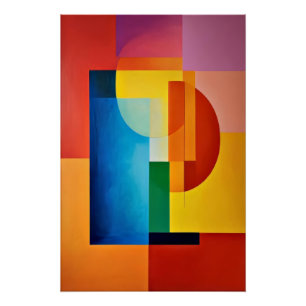 Pôster Geometria Vibrante
