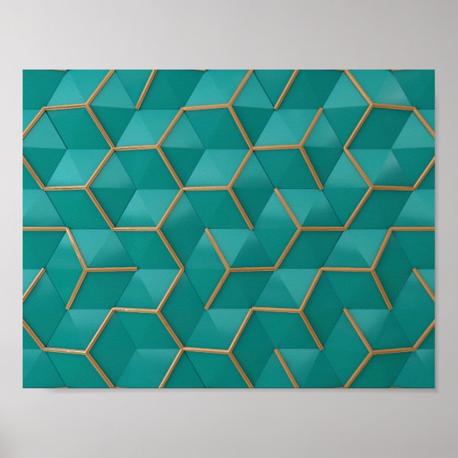 Poster geometric (Frente)