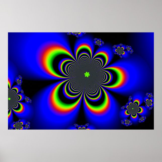 Poster Geometric Blooms (Frente)