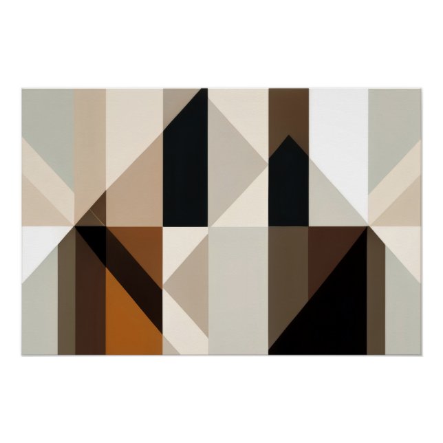 Pôster Geometric Confluence (Frente)