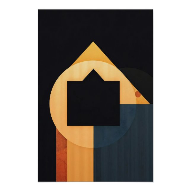 Pôster Geometric Harmony (Frente)