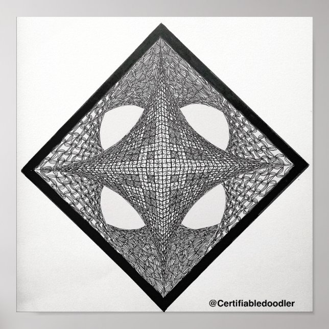 Poster Geometric Mandala (Frente)
