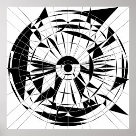 Poster Geometric Mandala Pattern