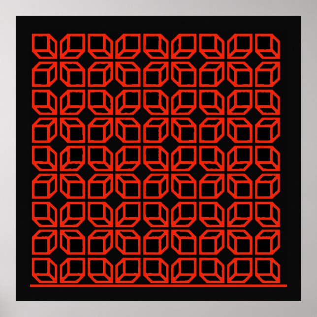 Poster 'Geometric Op-Art Poster' (Frente)