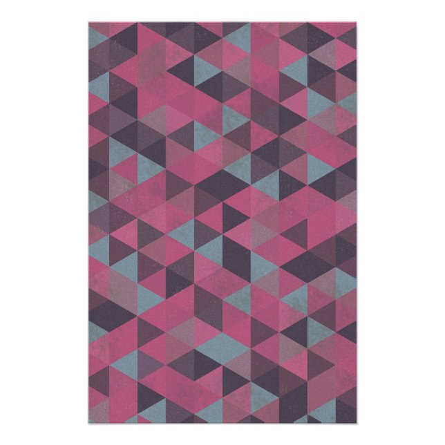 Pôster Geometric Pink (Frente)