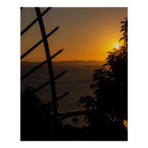 Pôster Geometric Sunset