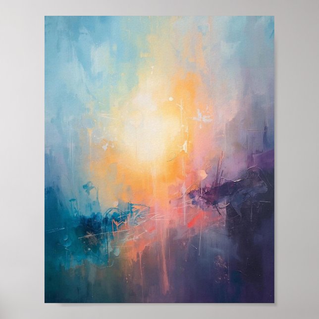 Poster geométrica abstrato Trabalho de arte (Frente)