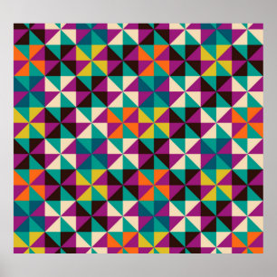 Poster Geométrico, Design de padrão moderno.