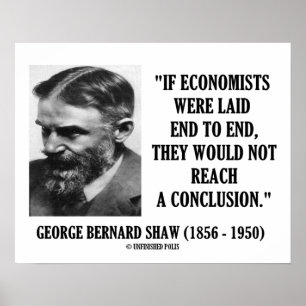 Pôster George B. Shaw If Economistas Não Levou A Conclusã