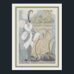 Pôster George Barbier Art deco Feather & fur 12 x 16<br><div class="desc">Belo Impressão de Barbier chamado "Penas e Peles. 12 x 16</div>