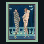Poster George Barbier Art Deco Moda Francesa<br><div class="desc">1924,  Art Deco,  Impressão da Moda de Paris por George Barbier 16x20 mostrado aqui. Disponível em outros tamanhos e em outros produtos.</div>
