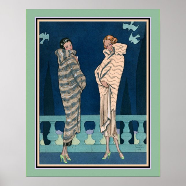 Poster George Barbier Art Deco Moda Francesa (Frente)