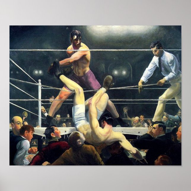 Poster George Bellows Dempsey e Firpo Art of Boxing (Frente)