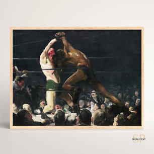 Poster George Bellows dos dois membros deste Clube Painti