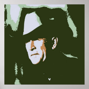 Pôster George Bush e Cowboy