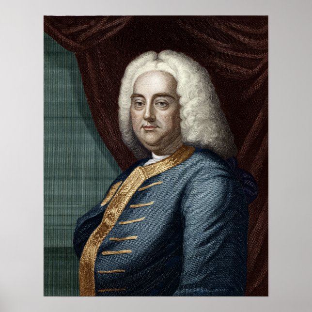 Poster George Frederic Handel, gravado por Thomson (Frente)
