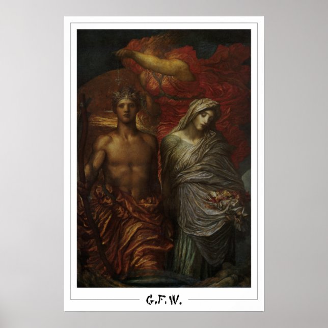 Poster George Frederic Watts Cartaz de Arte Zedign #189 (Frente)
