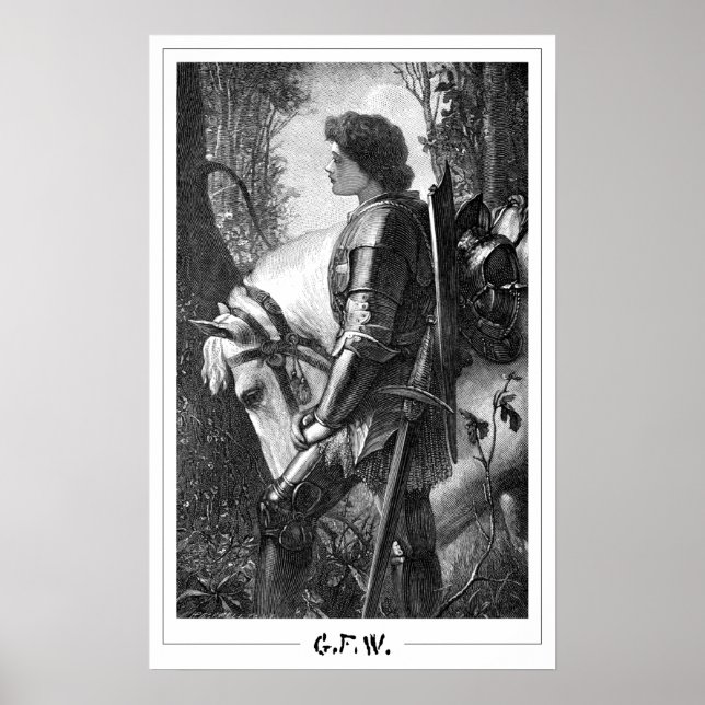 Poster George Frederic Watts Cartaz de Arte Zedign #235 (Frente)