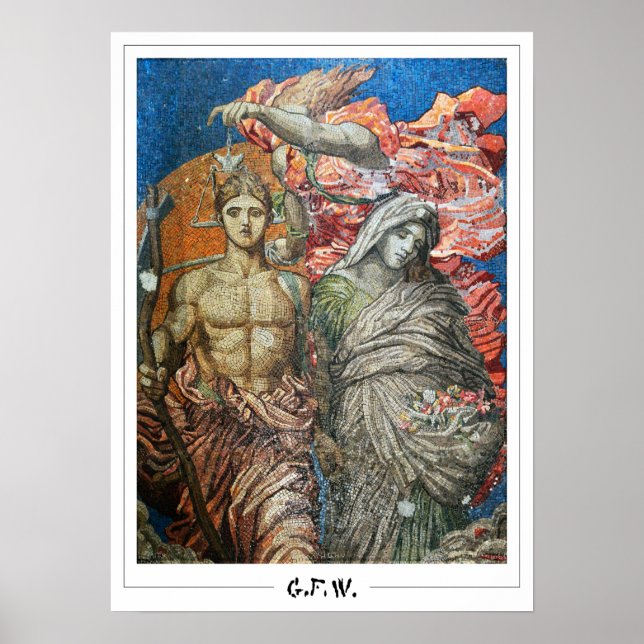 Poster George Frederic Watts Cartaz de Arte Zedign #24 (Frente)