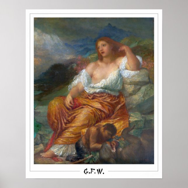 Poster George Frederic Watts Cartaz de Arte Zedign #28 (Frente)