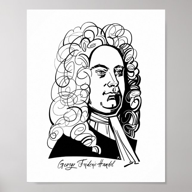 Poster George Frideric Handel (Frente)