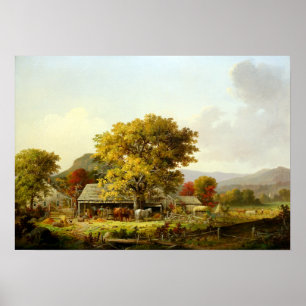 Poster George Henry Durrie Autumn em Nova Inglaterra, Cid