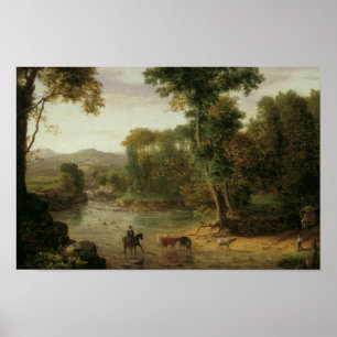 Poster George Inness - Atravessando o Ford