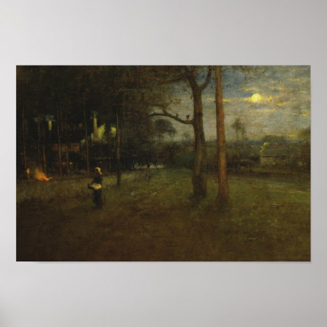 Poster George Inness - Lua da Lua, Primaveras de Tarpon (Frente)