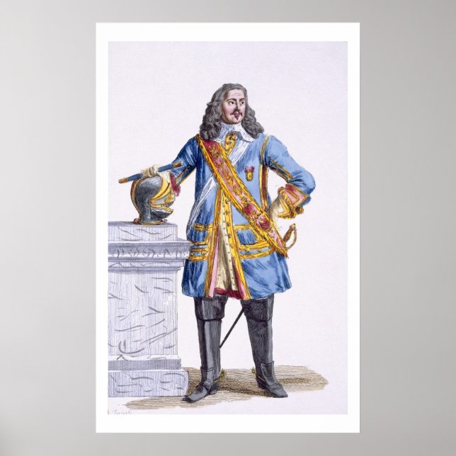 Pôster George Monke (1608-70) Duque de Albermarle do 'Re (Frente)