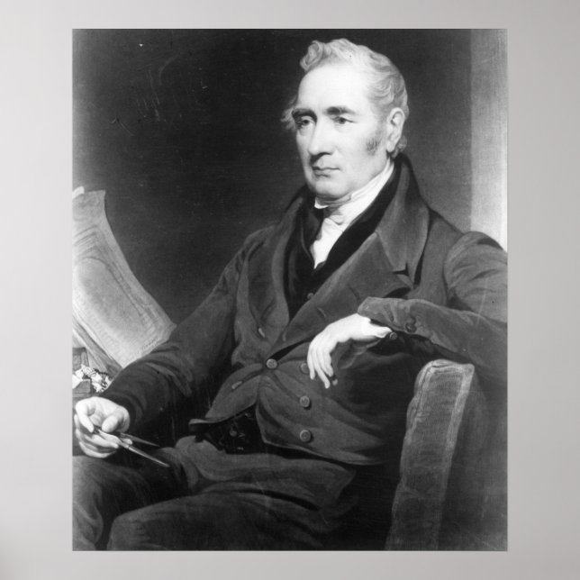 Poster George Stephenson, gravado por Charles Turner (Frente)