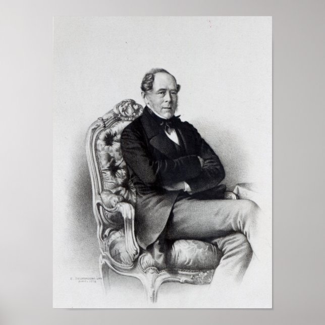 Poster George Villiers, 4º Conde de Clarendon, 1856 (Frente)