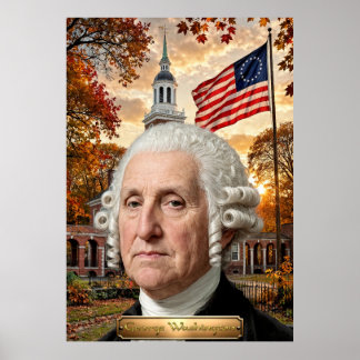 Poster George Washington: 1º Presidente dos EUA