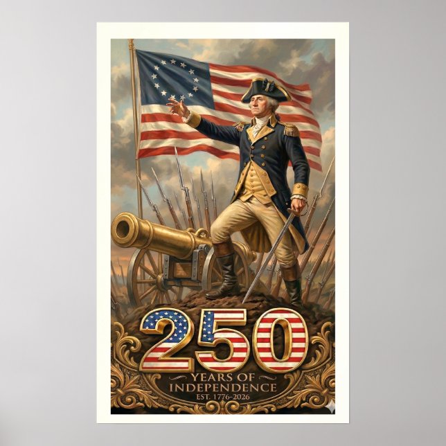 Poster George Washington: 250 Years of Independence Comme (Frente)