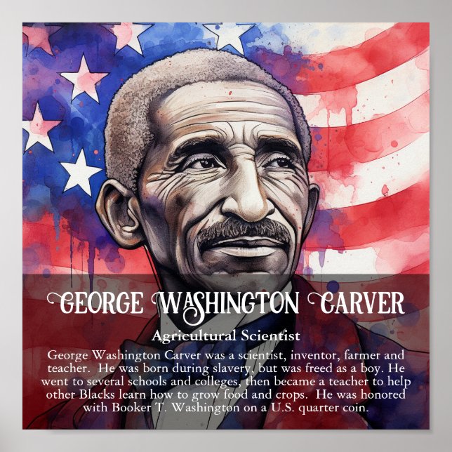 Poster George Washington Carver Black History Class (Frente)