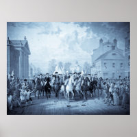 George Washington em Nova York poster/impressão