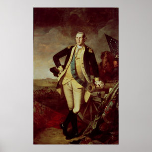 Poster George Washington em Princeton, 1779