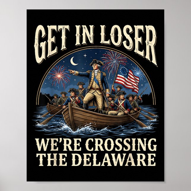 Poster George Washington Entre No Cruzando O Delaware (Frente)