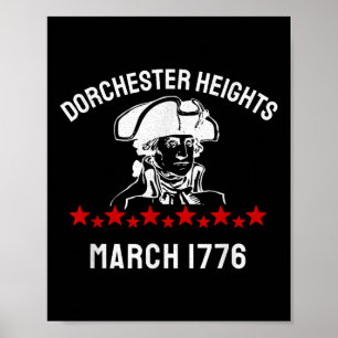 Poster George Washington Guerra Revolucionária Dorchester