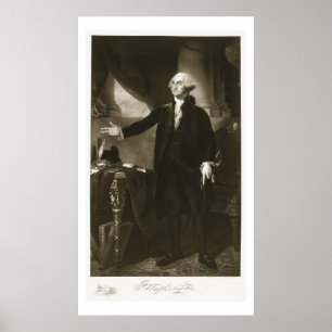 Pôster George Washington, ø presidente do Sta unido