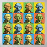 Pôster George Washington Pop-Art<br><div class="desc">George Washington Pop-Art</div>