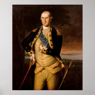 Pôster George Washington por Charles Wilson Peale
