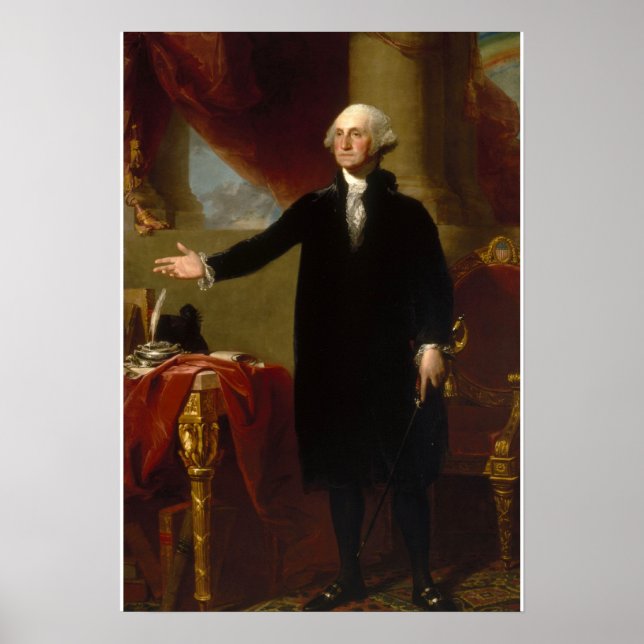Pôster George Washington por Gilbert Stuart (Frente)