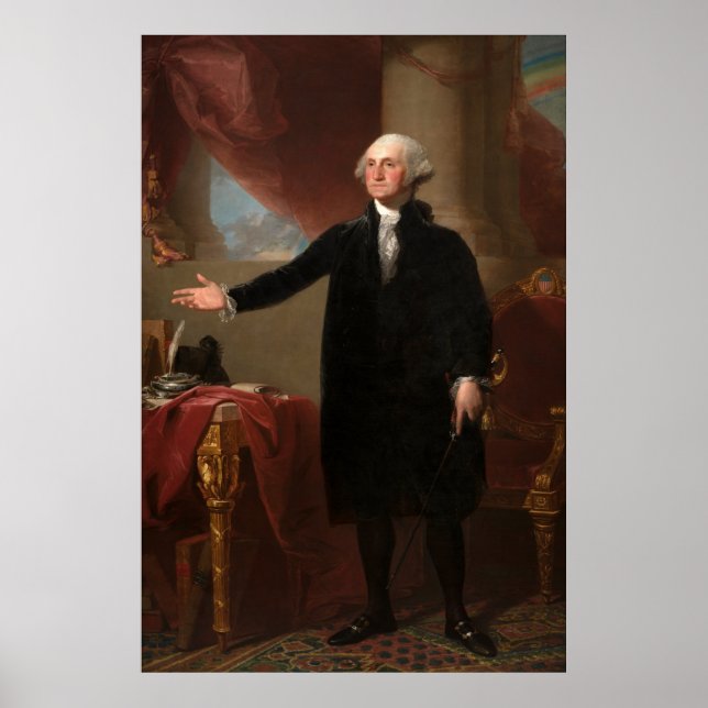 Pôster GEORGE WASHINGTON por Gilbert Stuart (Lansdowne) (Frente)