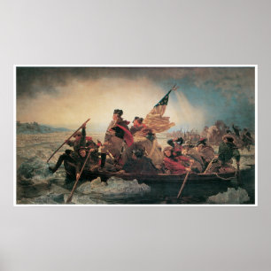 Pôster George Washington que cruza o Delaware