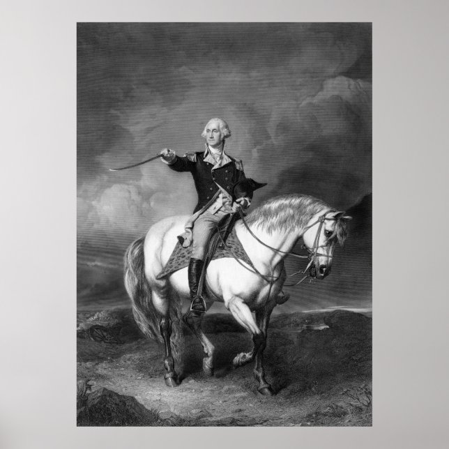 Poster George Washington Salute poster/impressão (Frente)