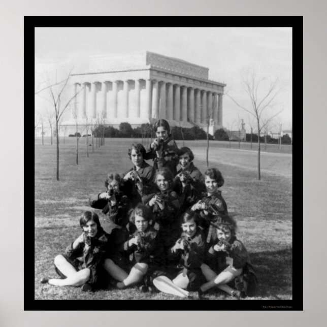 Pôster George Washington University Girls Rifle Team 1927 (Frente)
