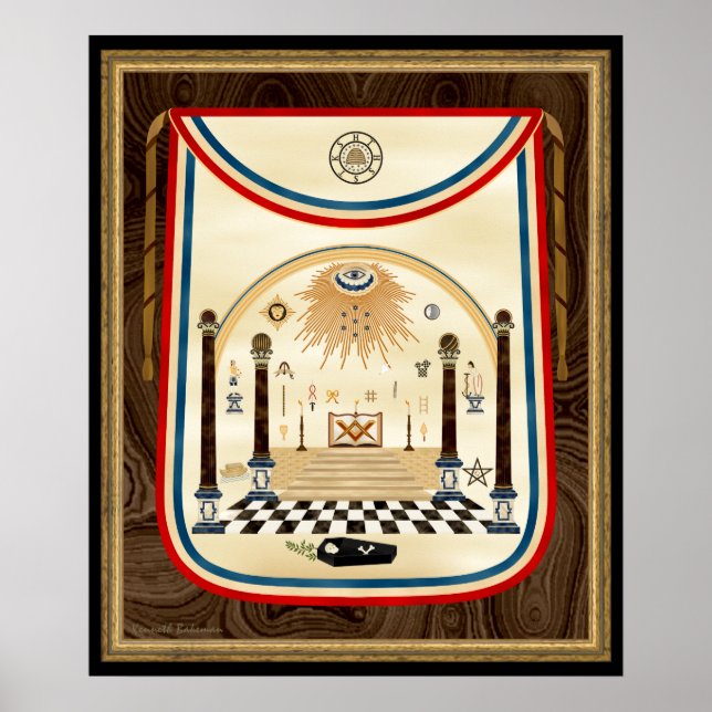Poster George Washington's Masonic Apron Art (Frente)