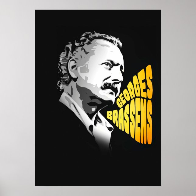 Poster Georges Brassens (Frente)
